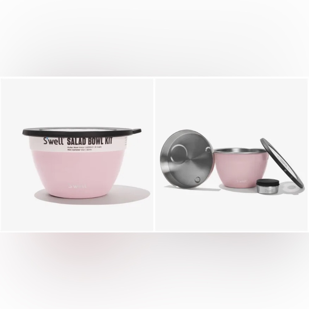 S’well Salad Bowl Kit in Pink Topaz Swell - Picture 8 of 11